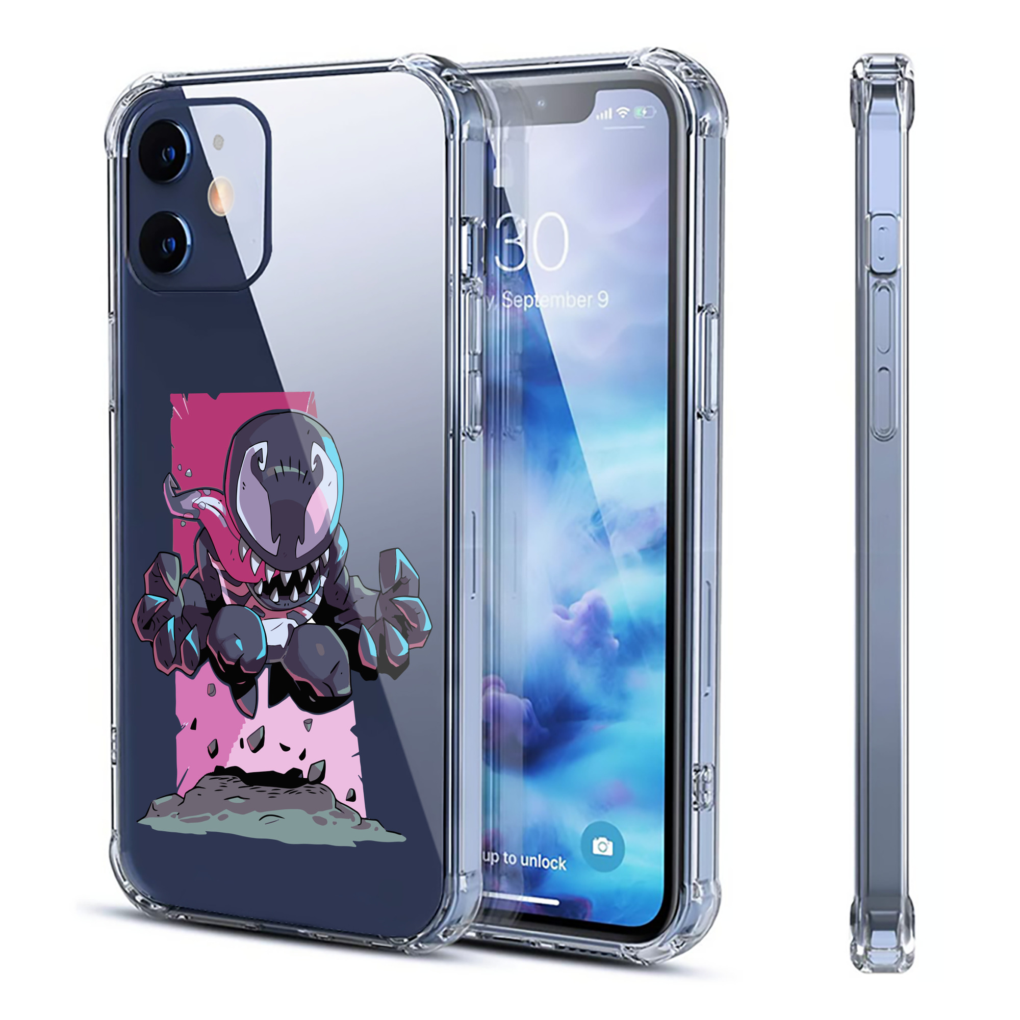 （画像用） アベンジャーズ The Avengers 【iPhone 12シリーズ対応】透明スマホケース（クリアソフトケース）